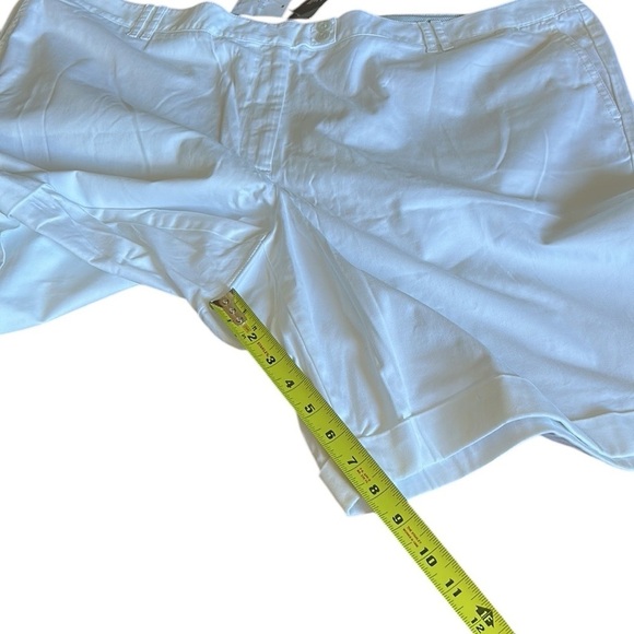 J Jill  cotton shorts, NWT,sz 28W, white ,elastic side waist band,coastal,beach - Picture 10 of 13